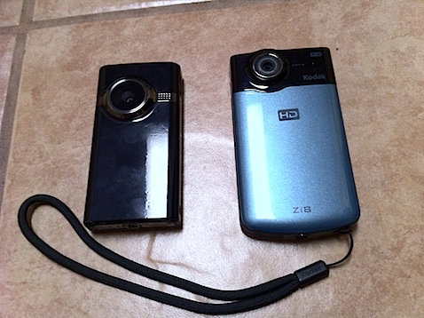 Comparison Flip Mino HD and Kodak Zi8