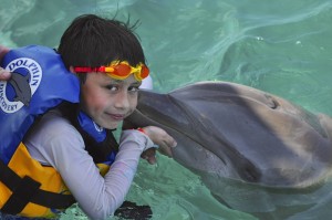 James and a Dolphin