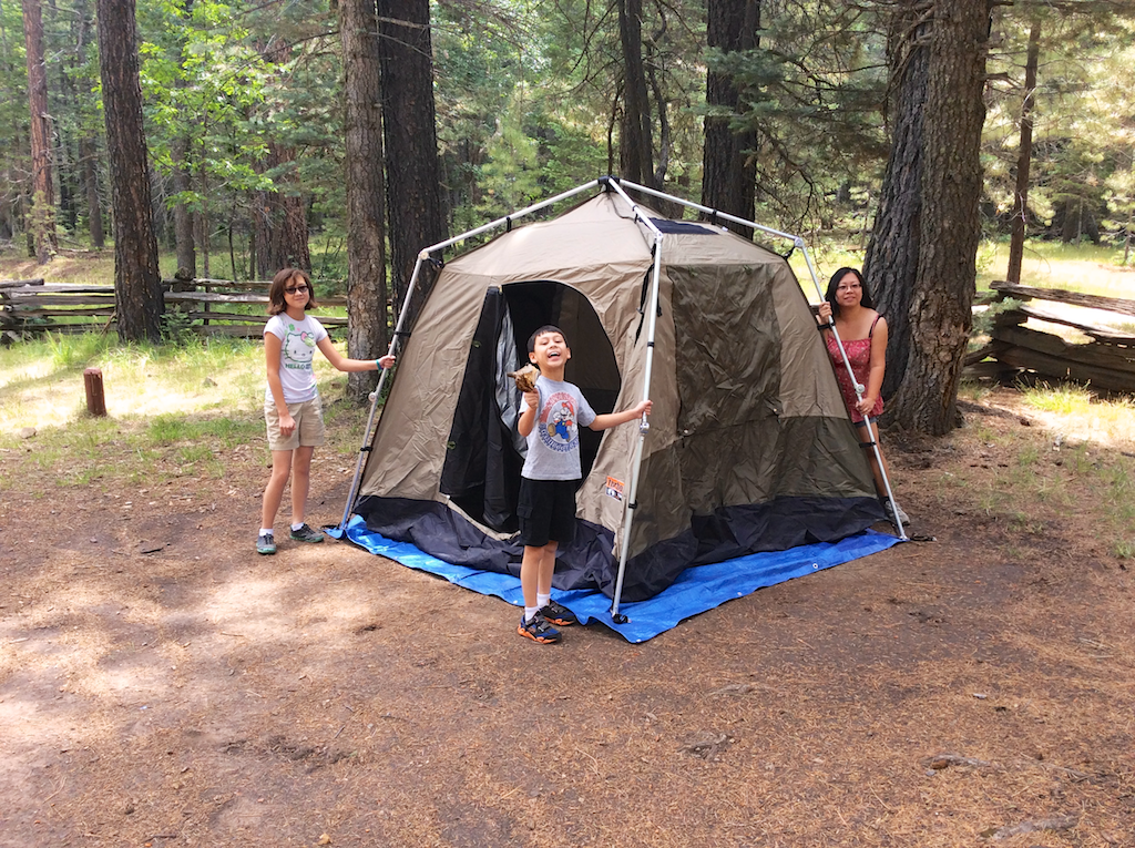 Палатка в лесу у озера. Put up a Tent. Fixed Tent. Putup a Tent.